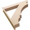 Ekena Millwork 7 1/2-in W x 46-in D x 46-in H Balboa Slat Rough Cedar Woodgrain TimberThane Outlooker, Primed Tan OUTUR075X46X46BOA24RCPR - alternate 4